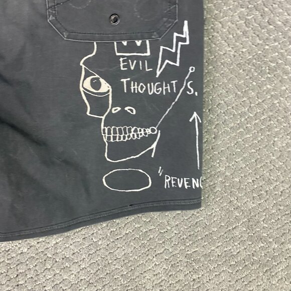 Billabong Board Shorts Jean Michel Basquiat Andy Warhol Men's 30 Swim Trunks - Picture 4 of 16